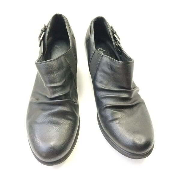 Kim Roger's Mazy Bootie Women's Size 10 Black Leather Ankle Booties - Picture 5 of 9